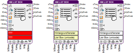 Funktionsbaustein List-Box