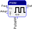 Funktionsbaustein Pulsweiten moduliertes Signal