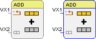 Funktionsbaustein Vektor-Addition zweier Vektoren