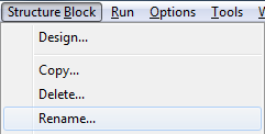 Rename structure block