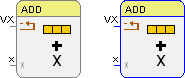 Funktionsbaustein Vektor-Addition mit Skalar